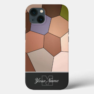 Colourful mosaic tiles with Monogram! Case-Mate iP iPhone 13 Case