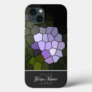 Colourful mosaic tiles with Monogram! iPhone 13 Case