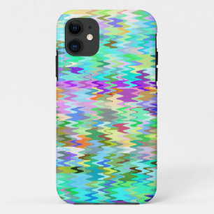 Colourful Mosaic Wave Pattern #2 iPhone 11 Case