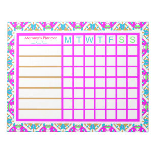 Colourful Mother’s Day Gift Weekly Planner Tracker Notepad
