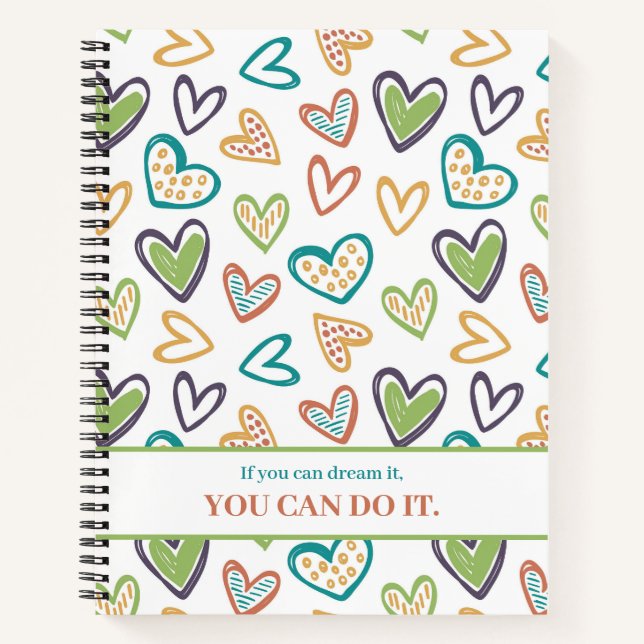 Colourful Motivation Journal - Just Believe (Front)