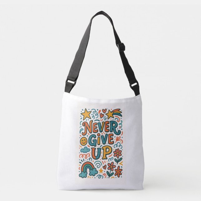 Colourful Motivational Tote Bag (Front)