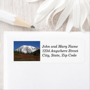 Colourful Mount Rainier Autumn Return Address