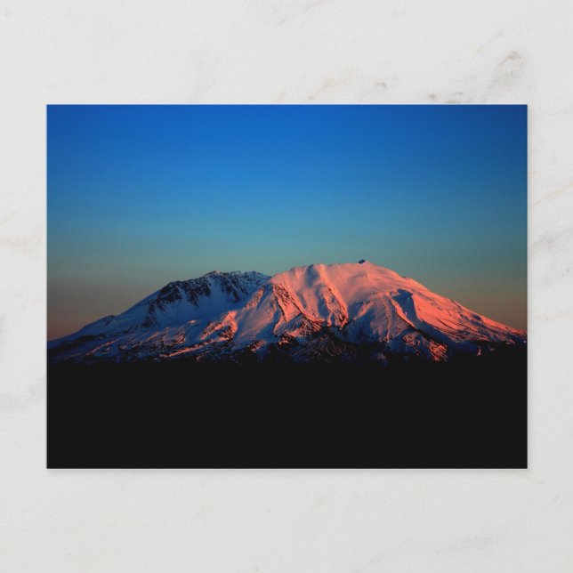 Colourful Mount Saint Helens at Dusk Postcard (Front)