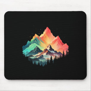 Colourful Mountain Outdoor Climbing Nature Forest Mouse Mat