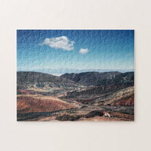 Colourful Mountain Valleys Around Salt Flats Jigsaw Puzzle