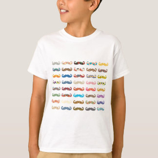 Colourful Moustaches T-Shirt