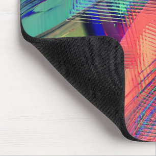 Colourful movement of messy objects in soft carvin mouse mat