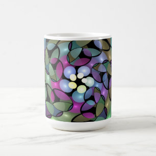 Colourful Movements Abstract Trippy Fractal Art Coffee Mug