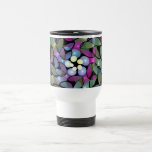 Colourful Movements Abstract Trippy Fractal Art Travel Mug
