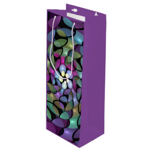 Colourful Movements Abstract Trippy Fractal Art Wine Gift Bag