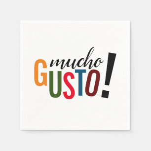 Colourful Mucho Gusto! Pleased to Meet You Napkin