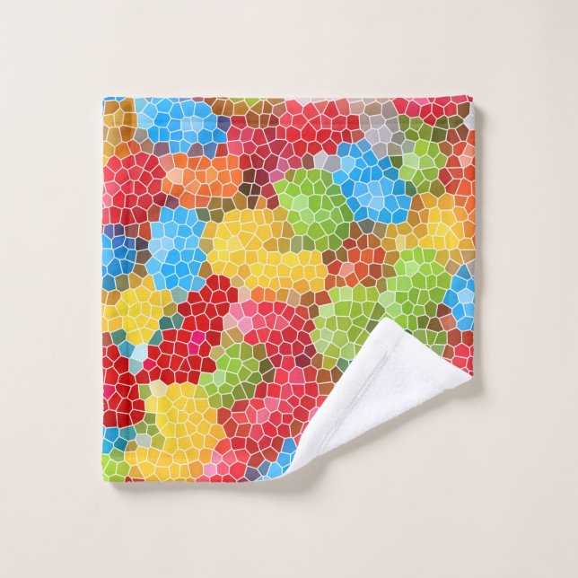 Colourful Multi-Colour Pattern Wash Cloth (Wash Cloth)