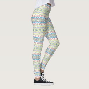 Colourful Multicolor Mandala Pattern Leggings