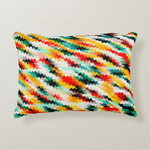 Colourful Multicolored Abstract Pattern Decorative Cushion