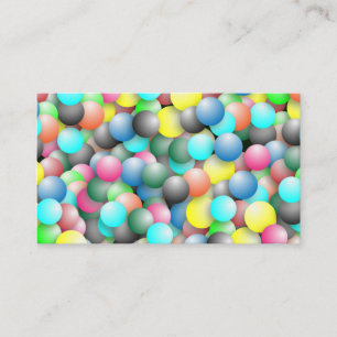 Colourful Multicolored Balloons Pattern Business Card