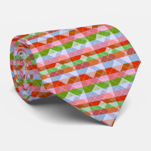 Colourful Multicolored Cheerful Striped Tie