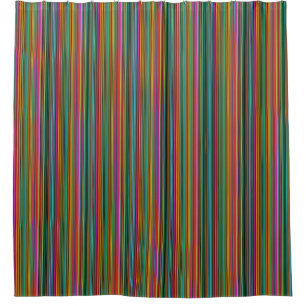Colourful Multicolored Pattern  Shower Curtain