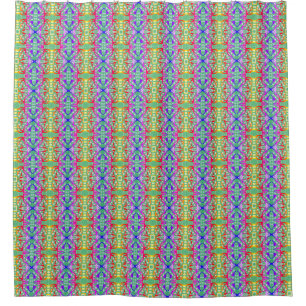 Colourful Multicolored Pattern Shower Curtain