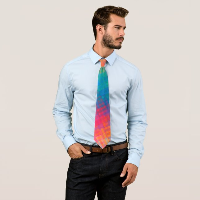 Colourful Multicolored Pattern Tie (In Situ)