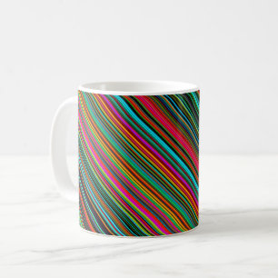 Colourful Multicolored Stripes Coffee Mug