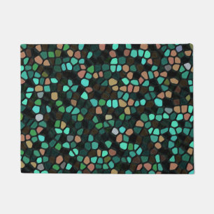 Colourful Multicoloured Mosaic Pattern Doormat