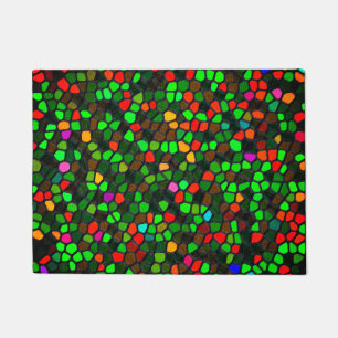Colourful Multicoloured Mosaic Pattern Doormat
