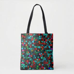 Colourful Multicoloured Mosaic Pattern Tote Bag