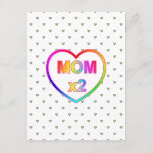Colourful Mum x 2 Mother’s Day Postcard