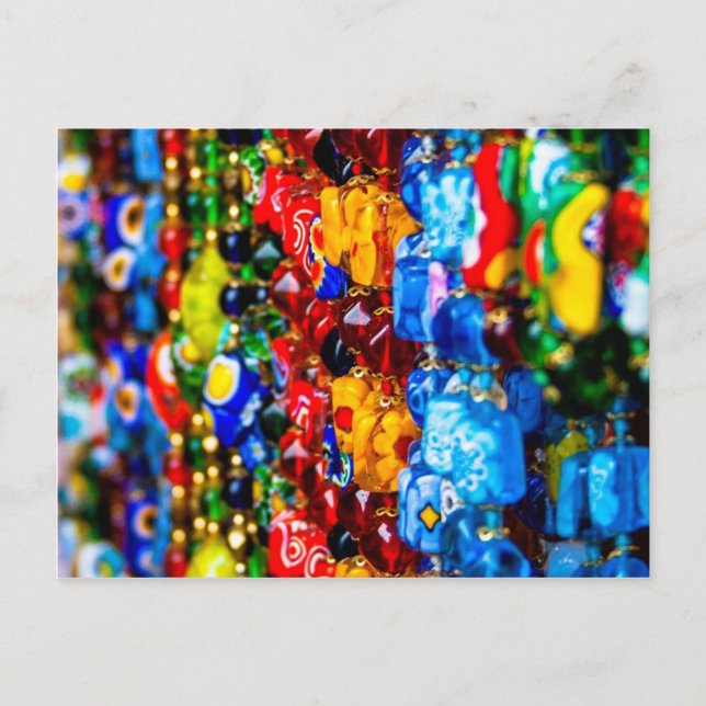 Colourful Murano Postcard (Front)