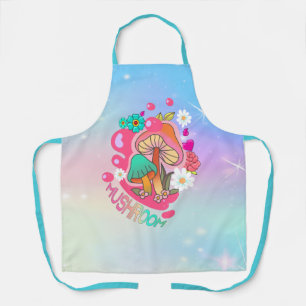 Colourful Mushroom Cute Apron