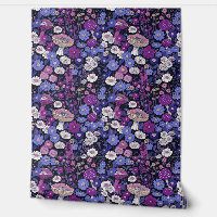 Colourful Mushroom Flower Floral Pattern
