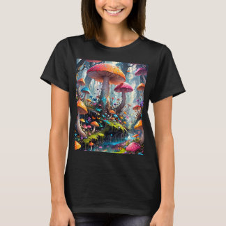 Colourful Mushroom Forest T-Shirt