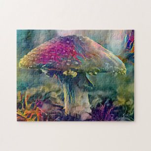 Colourful Mushroom Fungi   Hard Challenging Jigsaw Puzzle