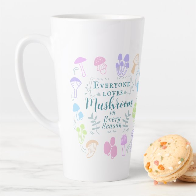 Colourful Mushroom Latte Mug (In Situ)