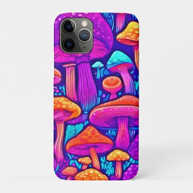 Colourful Mushroom Pattern Case-Mate iPhone Case (Back)