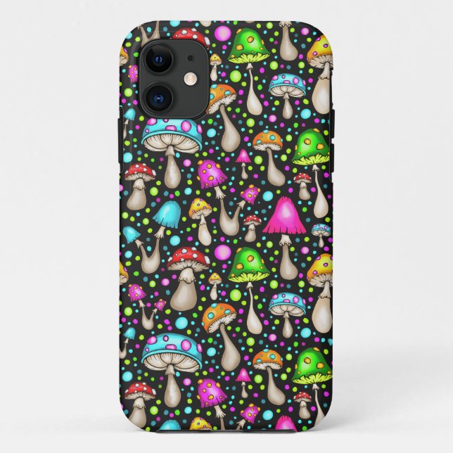 Colourful Mushroom Seamless Pattern Case-Mate iPhone Case (Back)