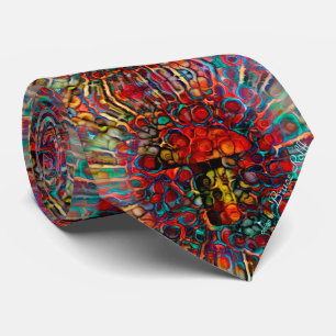 Colourful Mushroom Tie