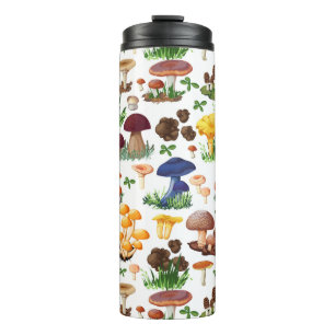 Colourful Mushrooms And Grass Thermal Tumbler