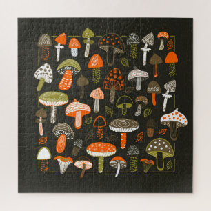 Colourful Mushrooms: Fairy Collection Jigsaw Puzzle
