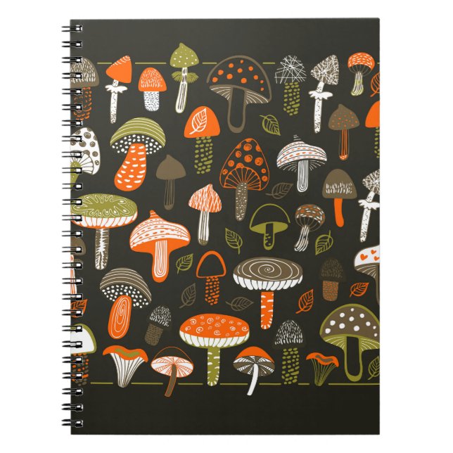 Colourful Mushrooms: Fairy Collection Notebook (Front)