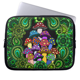 Colourful Mushrooms Laptop Sleeve