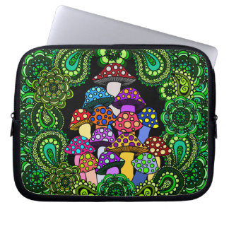 Colourful Mushrooms Laptop Sleeve