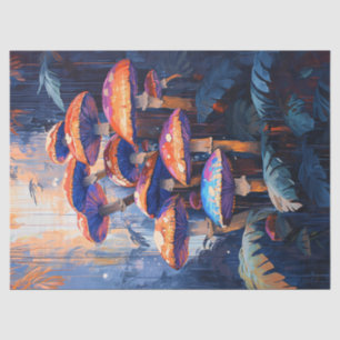 Colourful Mushrooms Rainforest Jungle Decoupage Tissue Paper