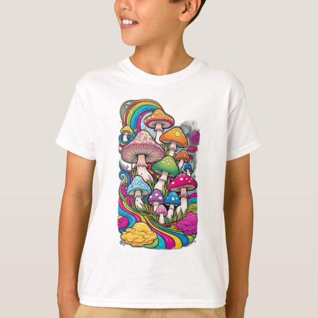 Colourful mushrooms  T-Shirt (Front)
