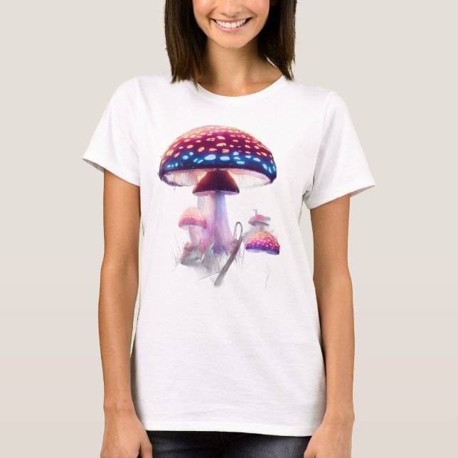 Colourful Mushrooms T-Shirt (Front)