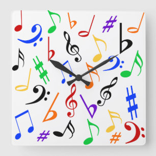 Colourful Music Clock
