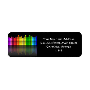 Colourful Music Equalizer w/Reflection, Cool Techn