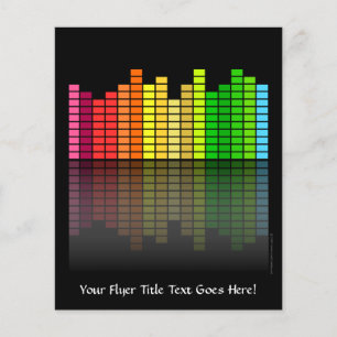 Colourful Music Equalizer w/Reflection, Cool Techn Flyer