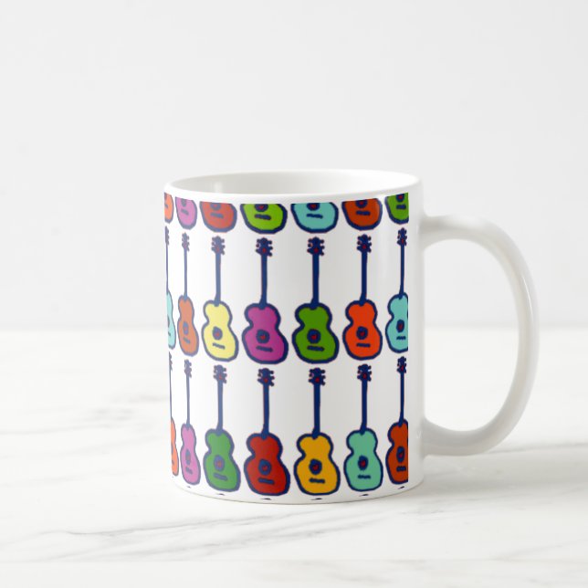 colourful music instruments coffee mug (Right)